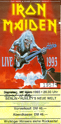 1992 Iron Maiden